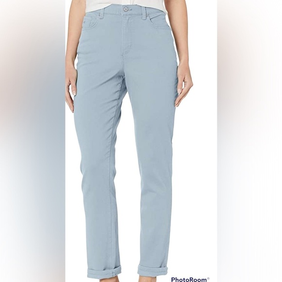 Gloria Vanderbilt Amanda Classic Tapered light wash Jeans Sz 14 - Picture 14 of 14